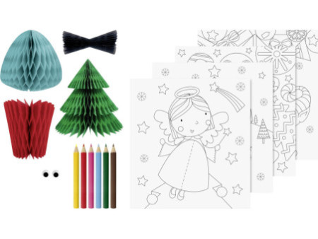 HEYDA Kit de coloriage 3D 'Noël', 15 pièces
