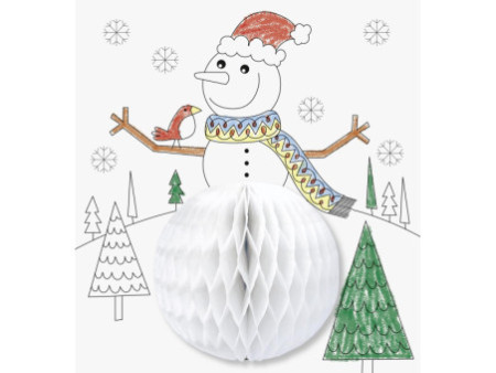 HEYDA Kit de coloriage 3D 'Hiver', 15 pièces