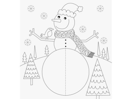 HEYDA Kit de coloriage 3D 'Hiver', 15 pièces