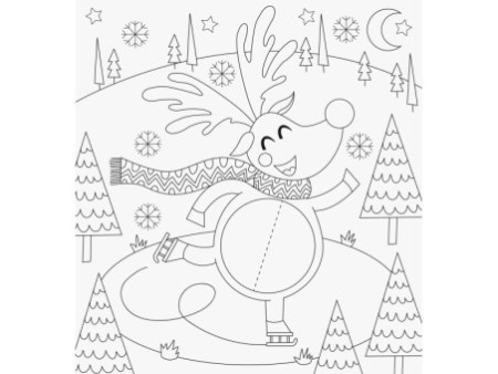 HEYDA Kit de coloriage 3D 'Hiver', 15 pièces