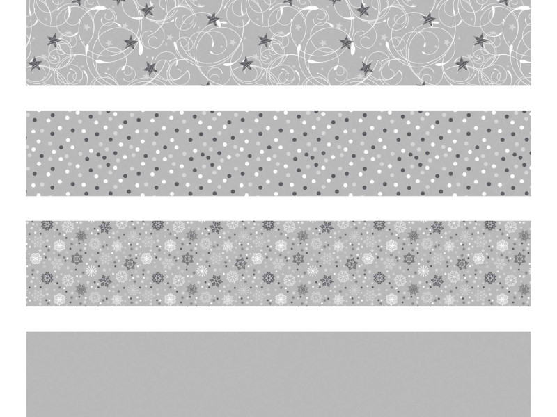 HEYDA Bande de papier à plier pour mini-étoiles, argent