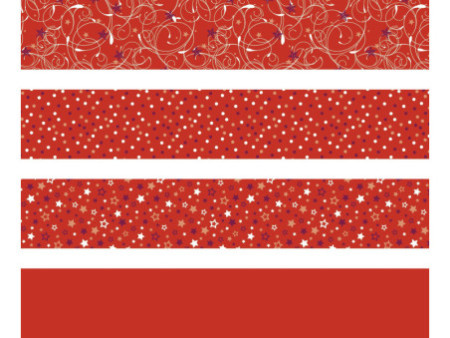 HEYDA Bande de papier à plier pour mini-étoiles, rouge