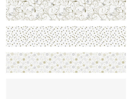 HEYDA Bande de papier à plier pour mini-étoiles, blanc
