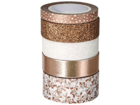 HEYDA Ruban adhésif décoratif Effets, or rosé