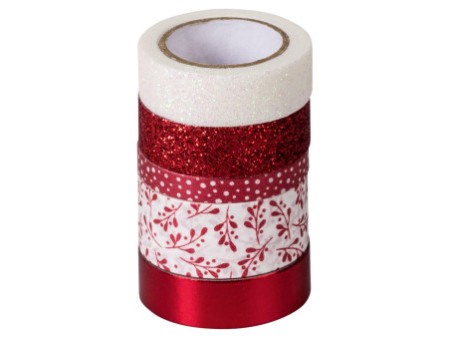 HEYDA Ruban adhésif décoratif Effets, rouge