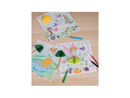 HEYDA Kit de coloriage 3D 'Everyday', présentoir