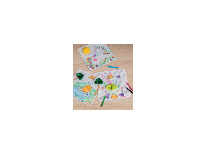 HEYDA Kit de coloriage 3D 'Everyday', présentoir