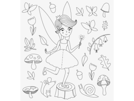 HEYDA Kit de coloriage 3D 'Princesse', 15 pièces
