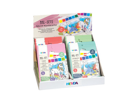 HEYDA Kit d'aquarelles, en présentoir