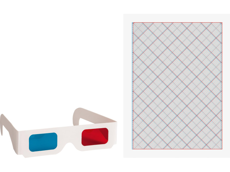 HEYDA Kit de dessin 3D, bloc avec lunettes 3D