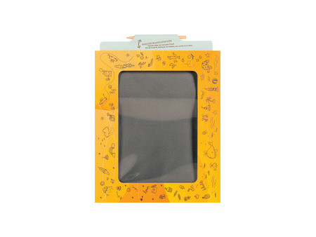 HEYDA Ardoise magique, incl. stylet en bois, jaune