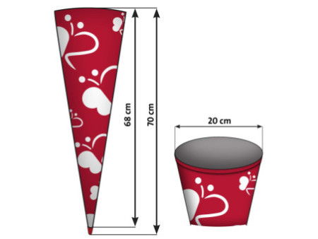 ROTH support pour cornet surprise, rond, 70 cm,blanc