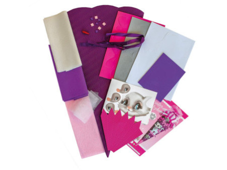 ROTH Kit de bricolage de cornet scolaire 'chaton', hexago-