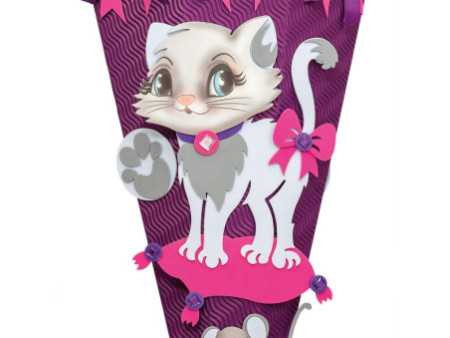 ROTH Kit de bricolage de cornet scolaire 'chaton', hexago-