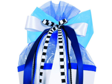 ROTH Pochette 'Speed', blanc/bleu/noir en 70% polyester et