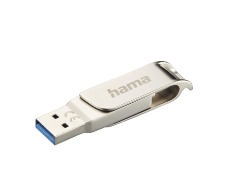 hama Clé USB 3.0/3.1 'C-Rotate Pro', 128 GB, argent