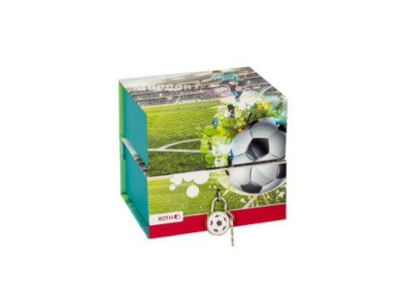 ROTH Tirelire 'Footballeur', avec aimant et serrure