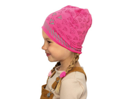 ROTH Bonnet jersey pour enfants ReflActions 'Diamant', rose