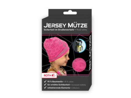 ROTH Bonnet jersey pour enfants ReflActions 'Diamant', rose
