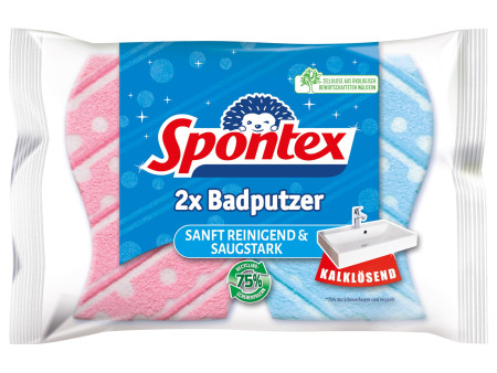 Spontex Éponge à récurer Badputzer, pack de 2