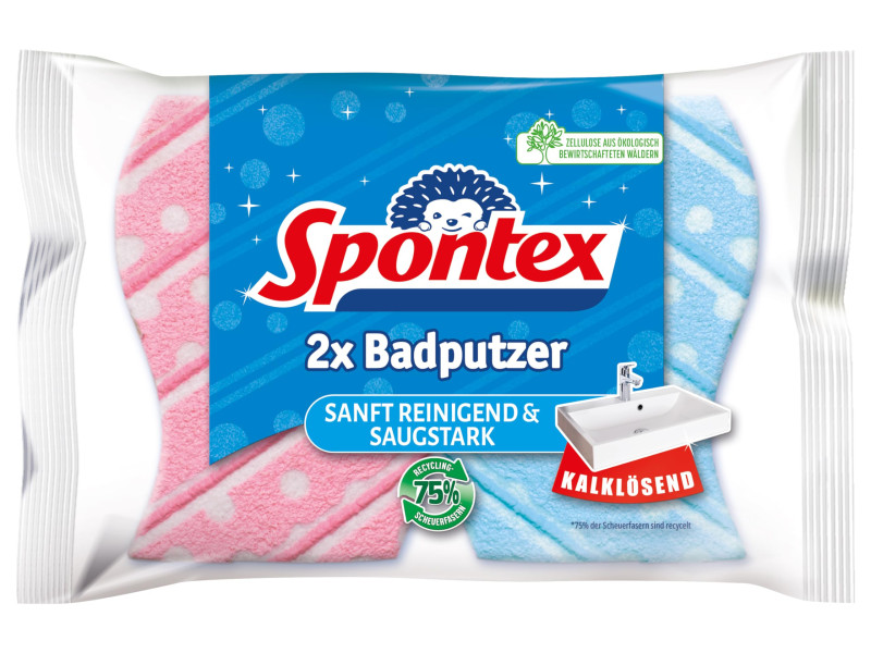 Spontex Éponge à récurer Badputzer, pack de 2