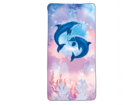 ROTH Serviette de bain pour enfants 'Dauphins'