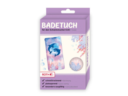 ROTH Serviette de bain pour enfants 'Dauphins'