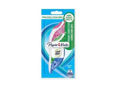 Paper:Mate Ruban correcteur DRYLINE GRIP, blister de 3