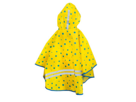 ROTH Poncho de pluie enfants ReflActions 'Roar', jaune/bleu