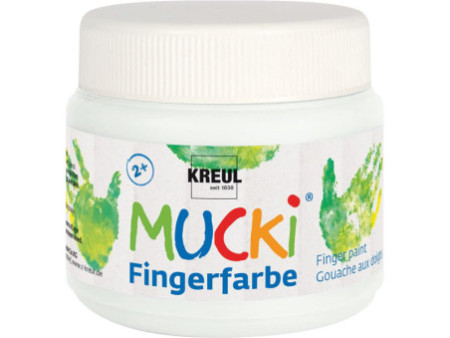 KREUL Gouache aux doigts 'MUCKI', 150 ml, blanc