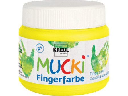 KREUL Gouache aux doigts 'MUCKI', 150 ml, jaune