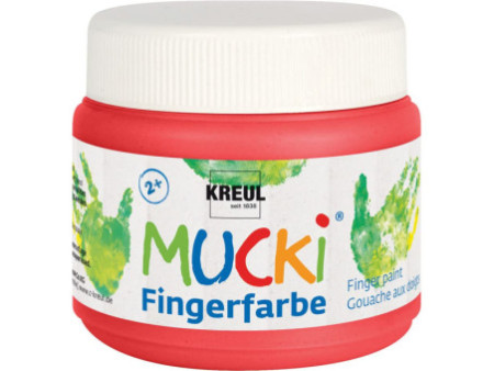 KREUL Gouache aux doigts 'MUCKI', 150 ml, rouge