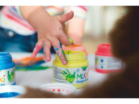 KREUL Gouache aux doigts 'MUCKI', 150 ml, rose