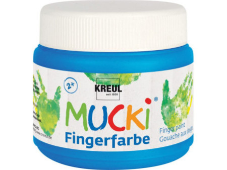 KREUL Gouache aux doigts 'MUCKI', 150 ml, bleu