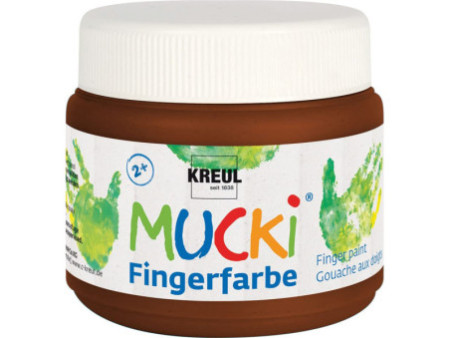 KREUL Gouache aux Doigts 'MUCKI', 150 ml, marron