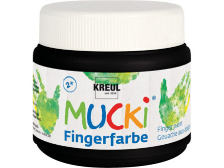 KREUL Gouache aux doigts 'MUCKI', 150 ml, noir