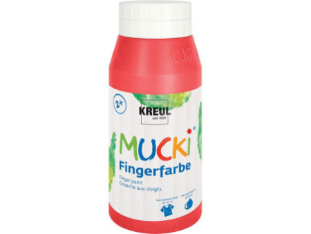 KREUL Gouache aux doigts 'MUCKI', 750 ml, rouge