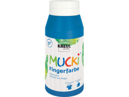 KREUL Gouache aux doigts 'MUCKI', 750 ml, bleu