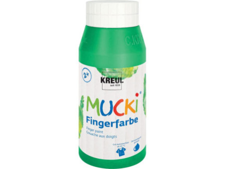 KREUL Gouache aux doigts 'MUCKI', 750 ml, vert