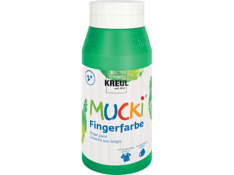 KREUL Gouache aux doigts 'MUCKI', 750 ml, vert