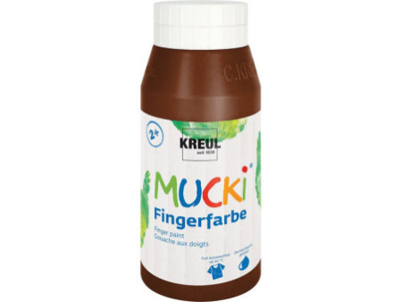 KREUL Gouache aux doigts 'MUCKI', 750 ml, marron