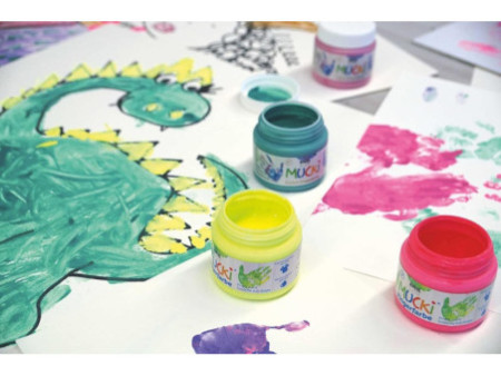 KREUL Gouache aux doigts 'MUCKI', 150 ml, kit de 6