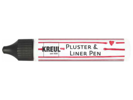 KREUL Pluster & Liner Pen, 29 ml, blanc
