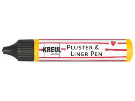 KREUL Pluster & Liner Pen, 29 ml, jaune soleil