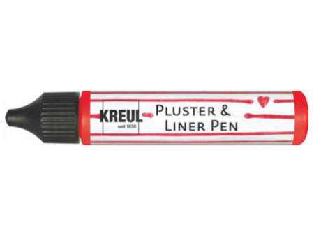 KREUL Pluster & Liner Pen, 29 ml, fraise