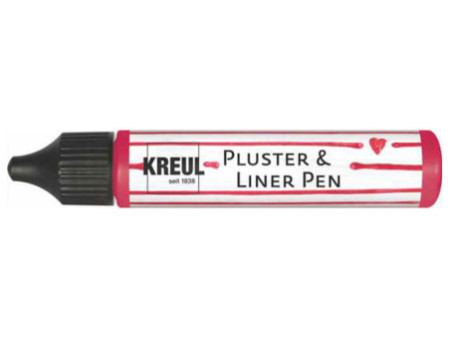 KREUL Pluster & Liner Pen, 29 ml, rouge rubis