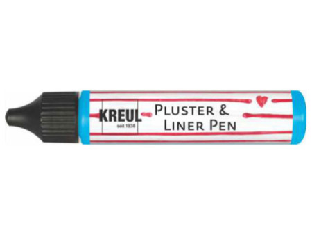 KREUL Pluster & Liner Pen, 29 ml, bleu ciel