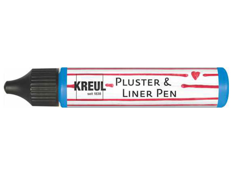 KREUL Pluster & Liner Pen, 29 ml, bleu