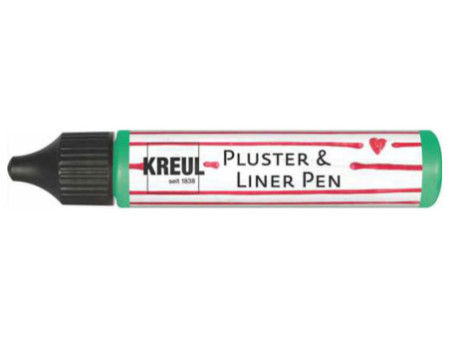 KREUL Pluster & Liner Pen, 29 ml, vert printemps