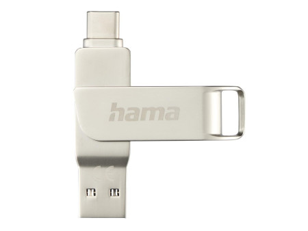 hama Clé USB 3.0/3.1 'C-Rotate Pro', 512 GB, argent